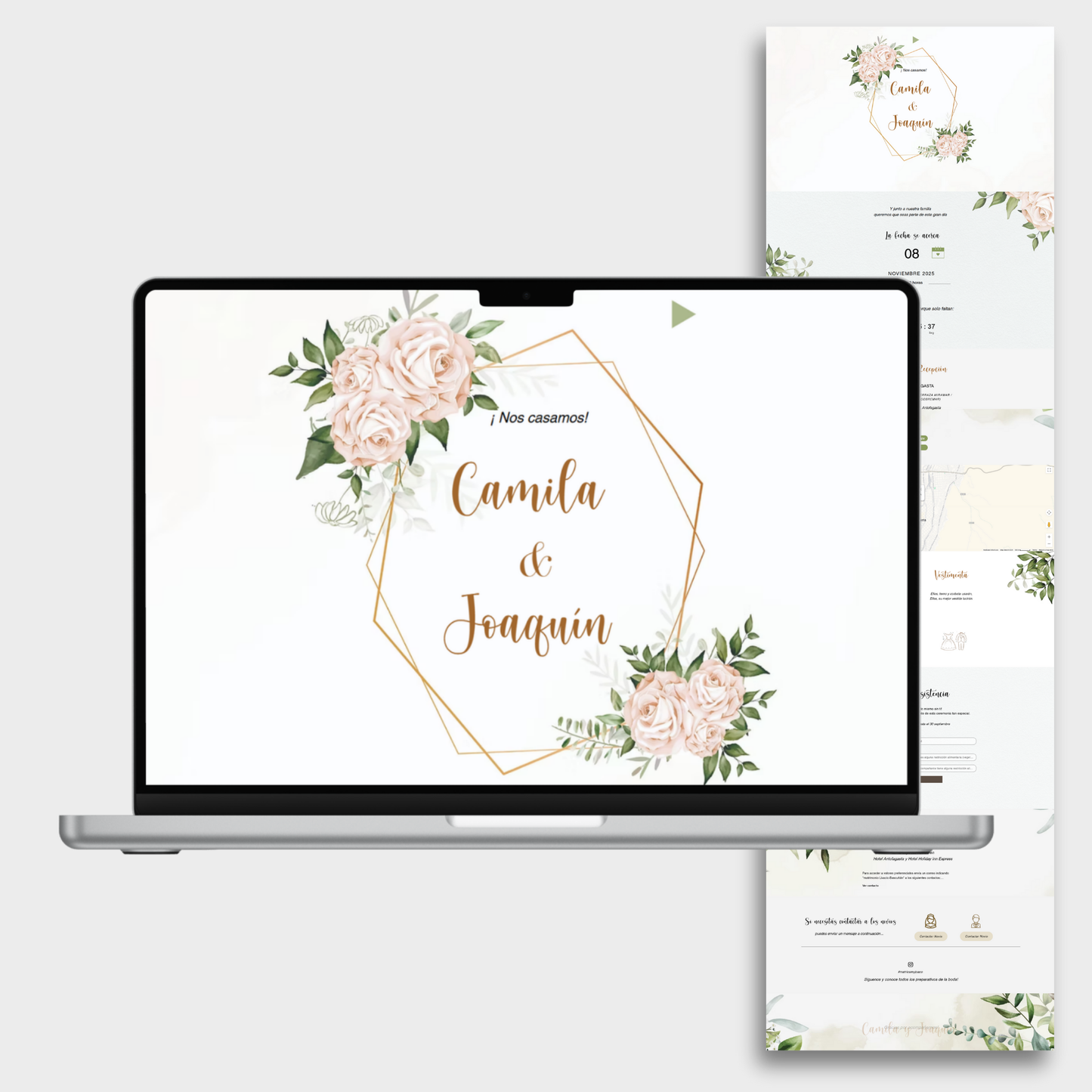 Invitación Digital Website cód. W-201