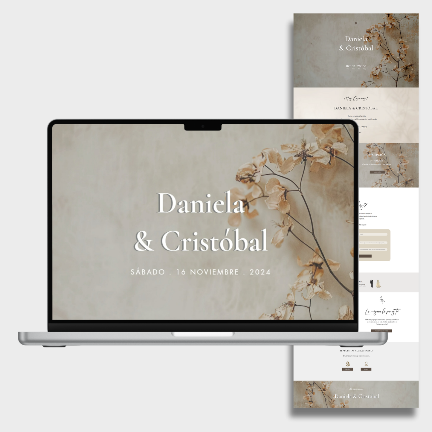 Invitación Digital Website cód. W-01
