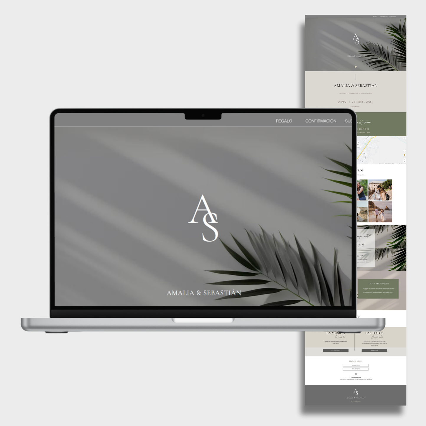 Invitación Digital Website cód. W-202