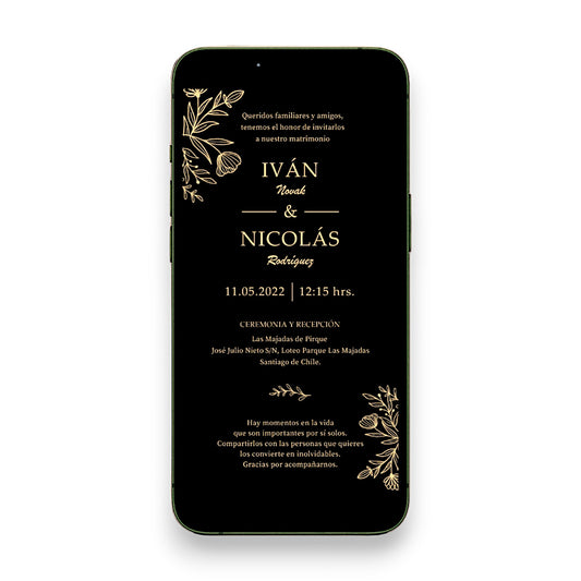 Invitación Digital Plus (cód. D017)