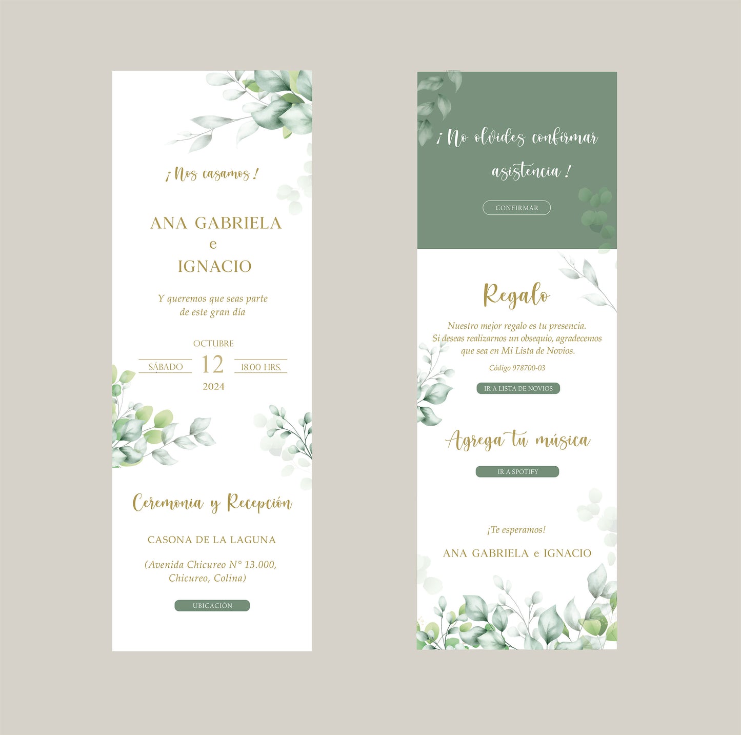 Invitación Digital Plus (cód.D601)