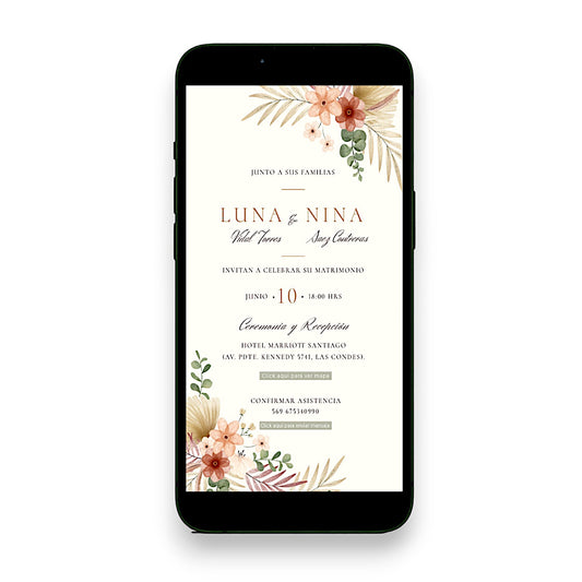 Invitación Digital Simple (cód.DY105)