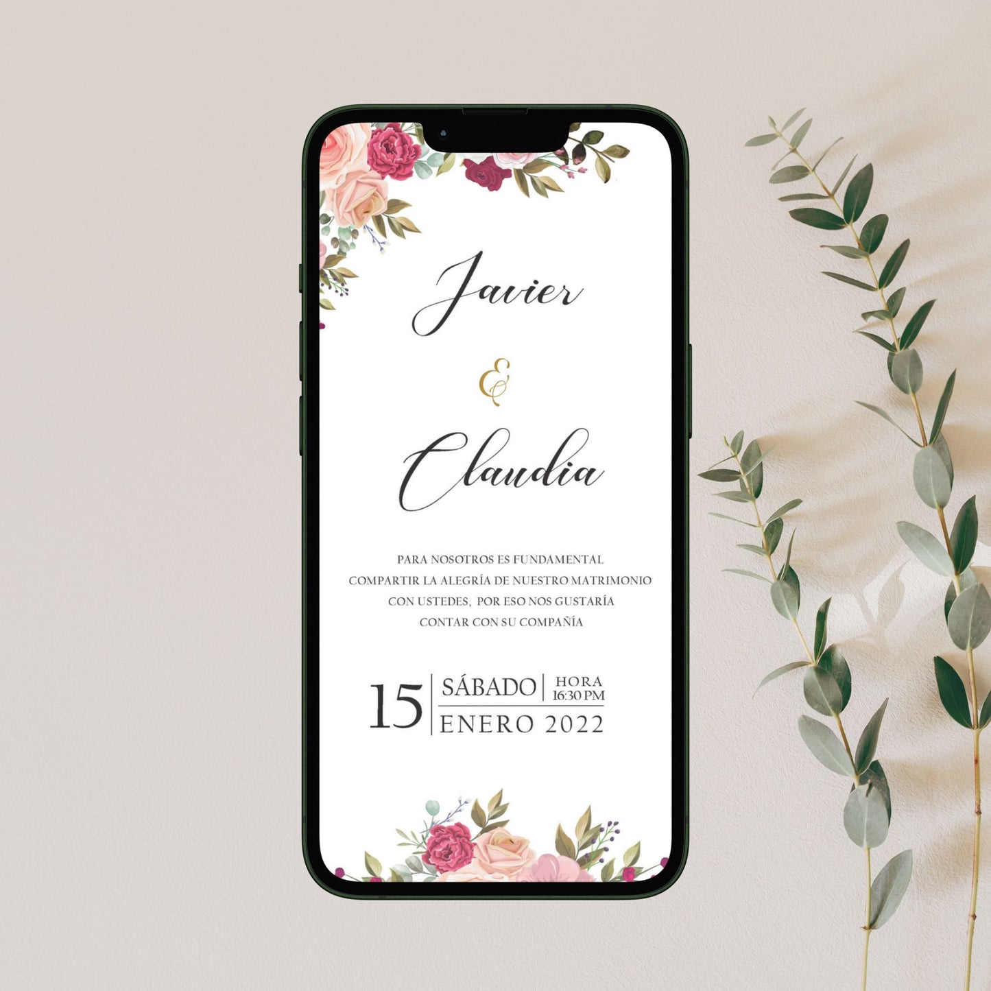 Invitación Digital Plus (Cód.D500)