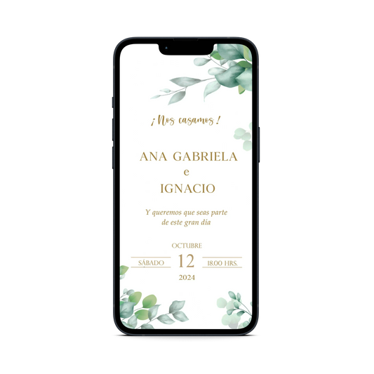 Invitación Digital Plus (cód.D601)