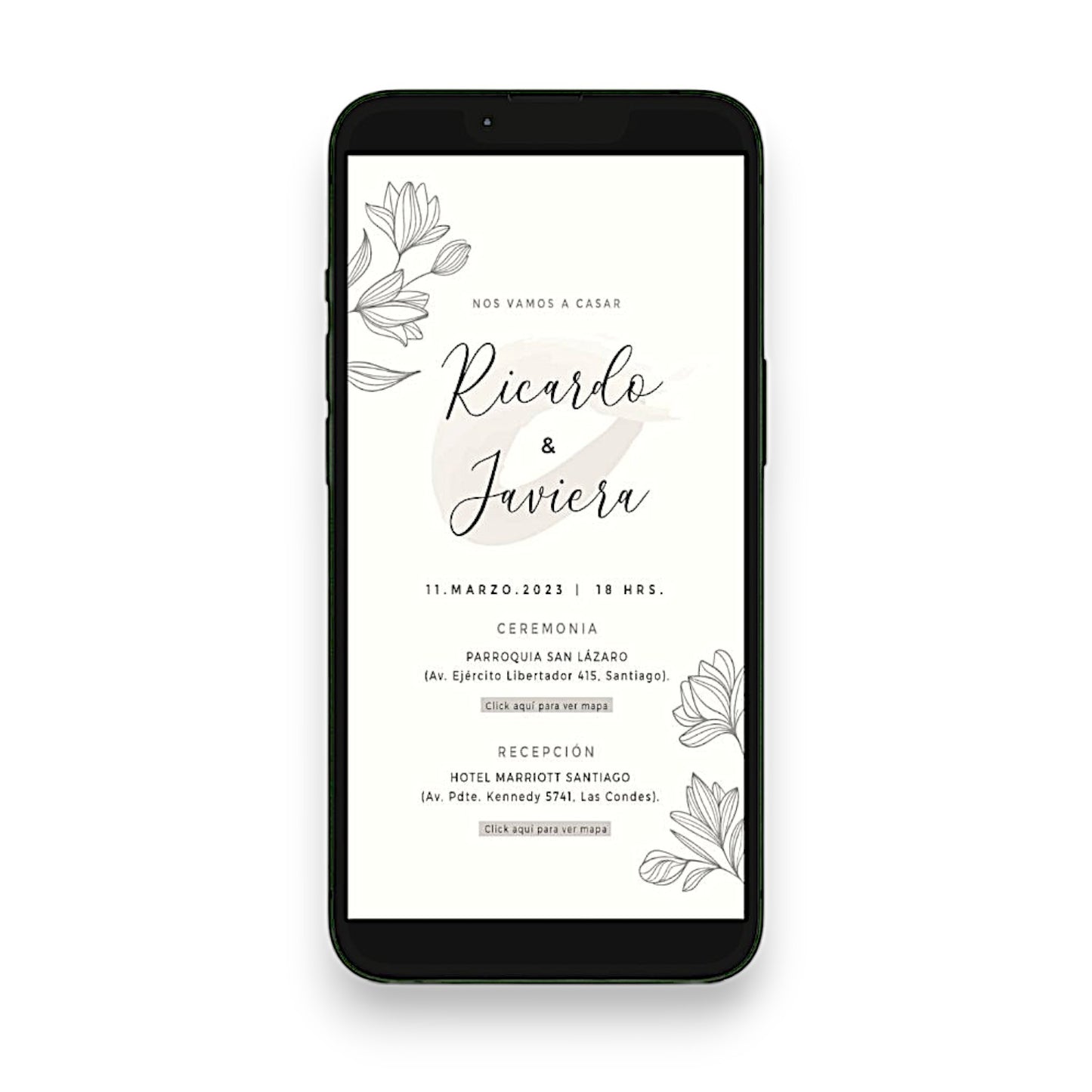 Invitación Digital Simple (cód.DY102)