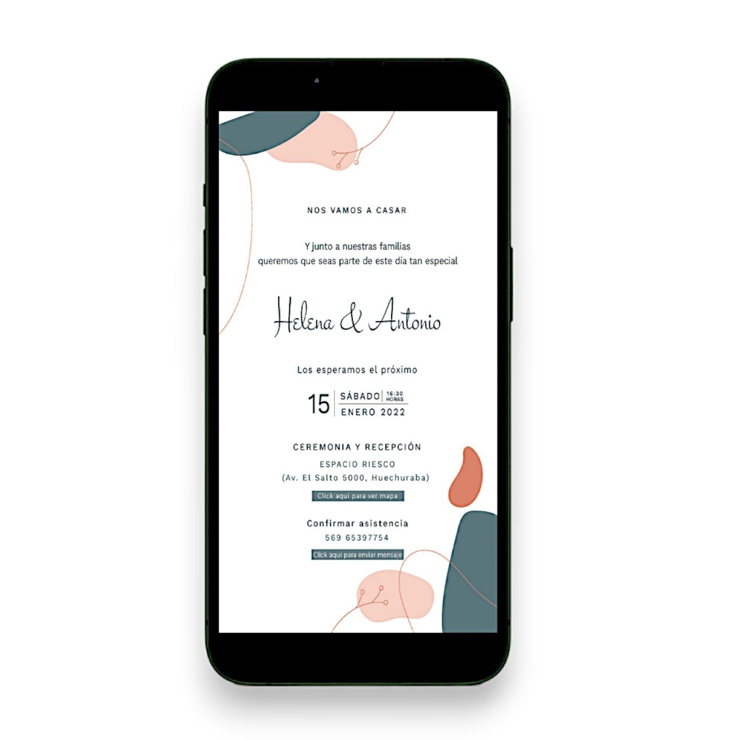 Invitación Digital Simple (cód.DY103)