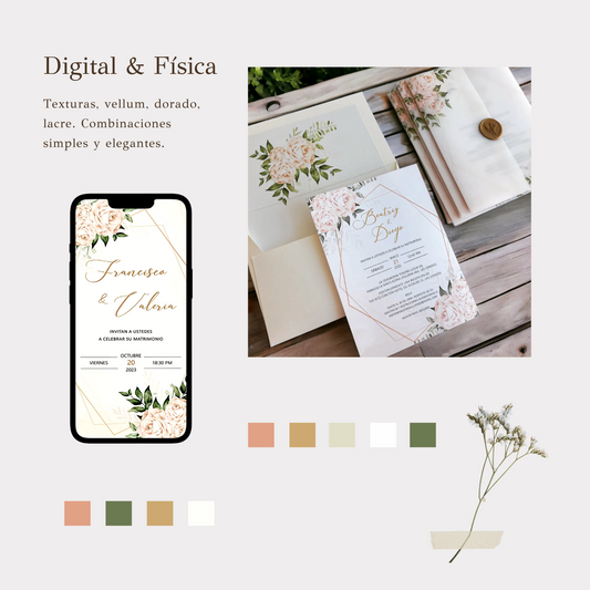 Pack Invitación Digital PDF + física cod.DF201