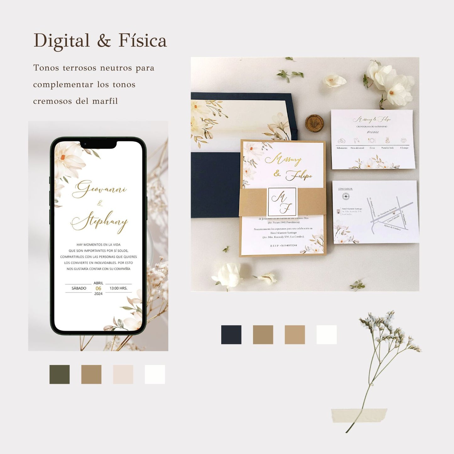 Pack Invitación Digital + física cod.DF010