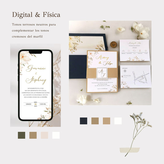 Pack Invitación Digital + física cod.DF010