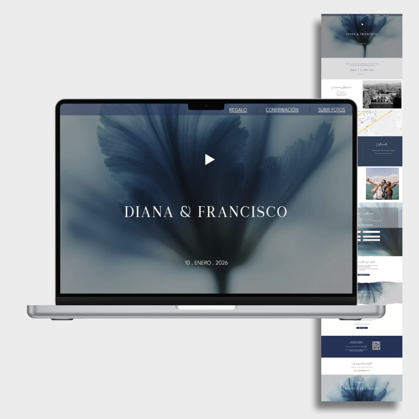 Invitación Digital Website cód. W-103