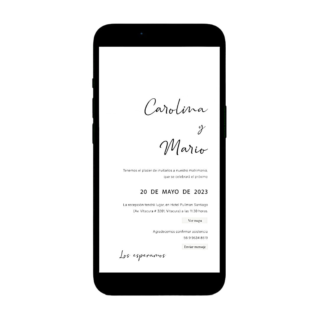Invitación Digital Simple (cód. D058)