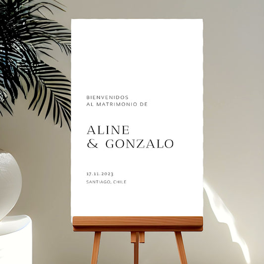 Letrero de Bienvenida cód.B003