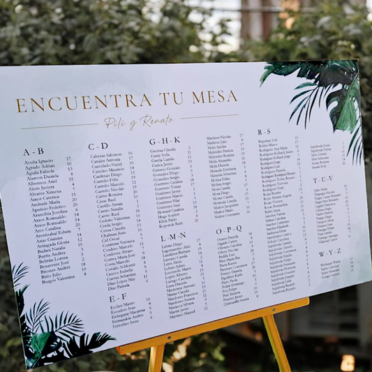 Letrero Encuentra tu mesa cód.LE059