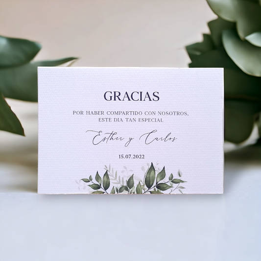 Tarjeta de agradecimiento cód. T-005