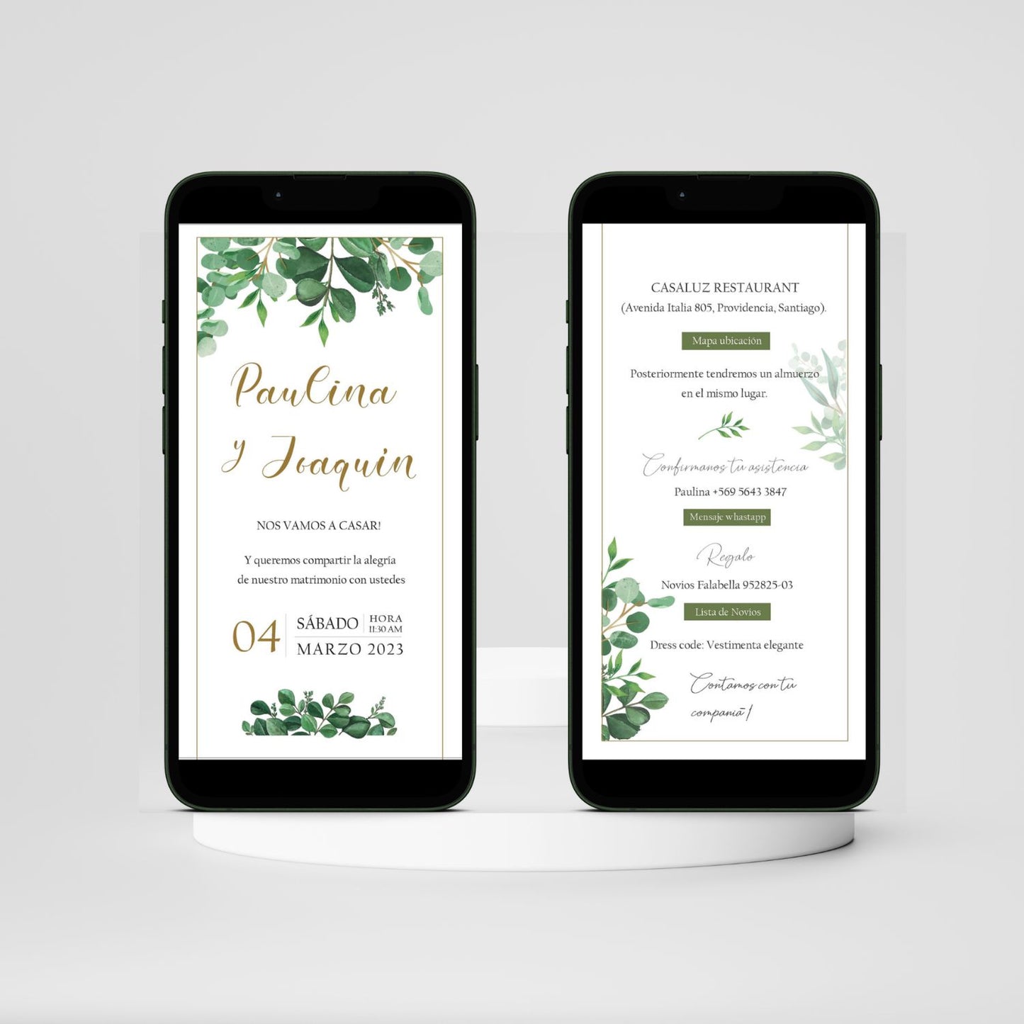 Invitación Digital Plus (Cód.D002)