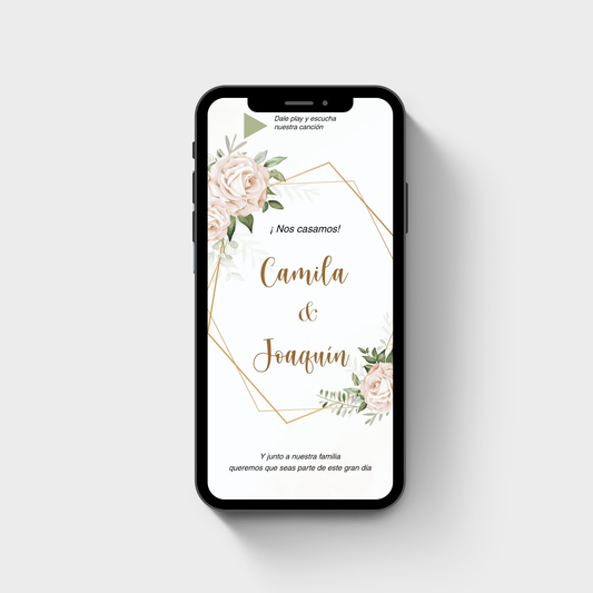 Invitación Digital Website cód. W-201