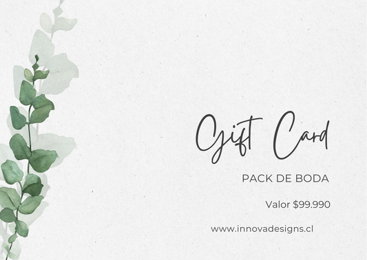 Gift Card Pack de Boda