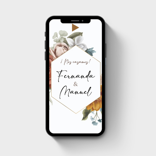 Invitación Digital Website cód. W-204