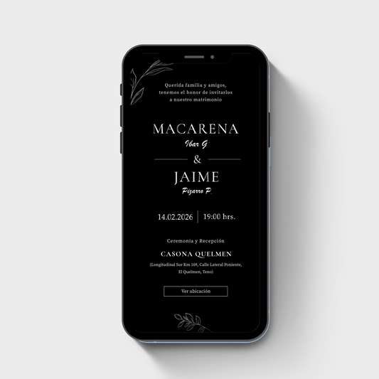 Invitación Digital Plus DY101