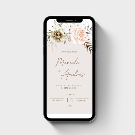 Invitación Digital Plus DY121